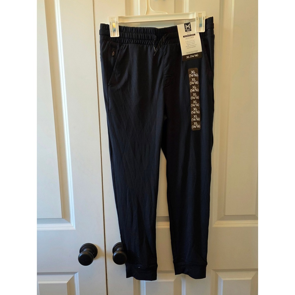 Member's Mark Favorite Soft Jogger Black XL 14/16 Stretch Moisture Wicking